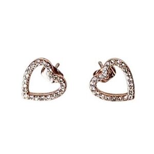 Sparkling Heart Crystal Earrings